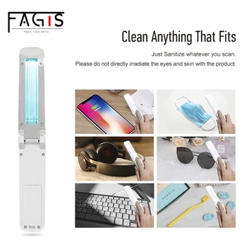Fagis Portable UVC Sterilization Light Stick Disinfection Traveling Sterilizer Folding UV Sanitizer Light Cold Cathode UV Lamp
Fagis Portable UVC Sterilization Light Stick Disinfection Traveling Sterilizer Folding UV Sanitizer Light Cold Cathode UV Lamp