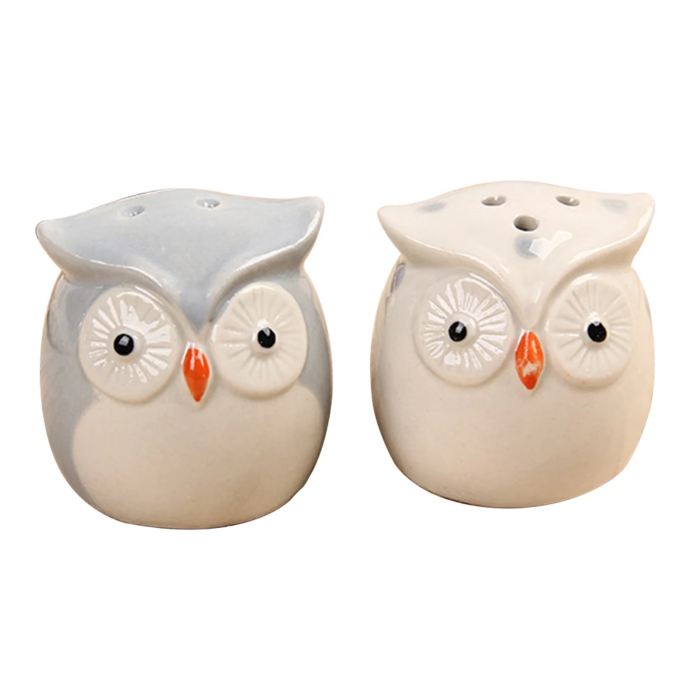 2PCS Cute Easy To Clean Containers Storage Ceramics Condiment Seasoning Box Kitchen Decor Multipurpose Grayish White Owl Shape
2PCS Cute Easy To Clean Containers Storage Ceramics Condiment Seasoning Box Kitchen Decor Multipurpose Grayish White Owl Shape