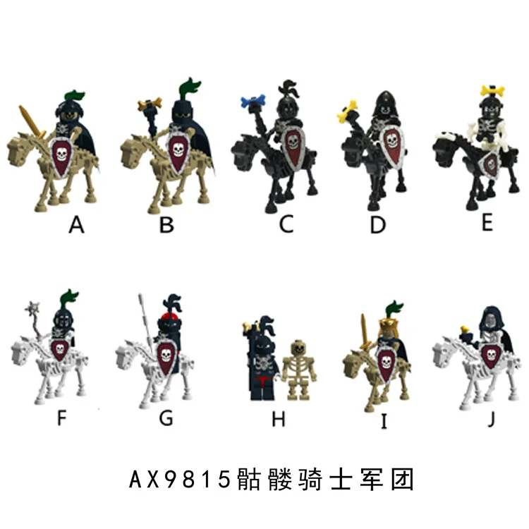 YL9815 white black yellow human skeleton war horse army troops mini action figures model building stacking blocks bricks
YL9815 white black yellow human skeleton war horse army troops mini action figures model building stacking blocks bricks