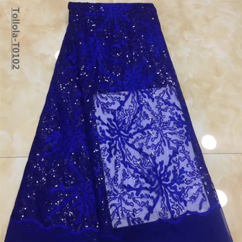 2019 high quality French Nigerian sequins net lace,African tulle mesh sequence lace fabric for party dress 5yards/lot Royal Blue
2019 high quality French Nigerian sequins net lace,African tulle mesh sequence lace fabric for party dress 5yards/lot Royal Blue