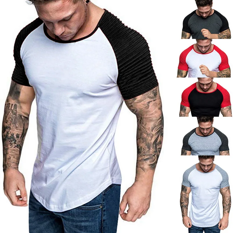 Oeak Brand New Fashion Men's Patchwork T-shirts Casual Fit Short Sleeve Tops Slim Muscle Bodybuilding O-Neck T-shirt Tee Tops
Oeak Brand New Fashion Men's Patchwork T-shirts Casual Fit Short Sleeve Tops Slim Muscle Bodybuilding O-Neck T-shirt Tee Tops
