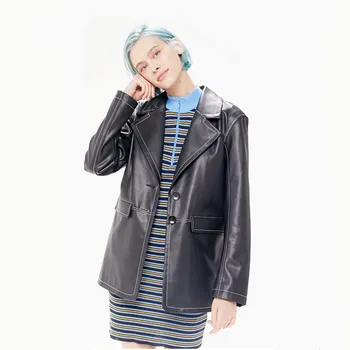 Goocheer Fall Vintage Leather Bomber Jacket Coats Outwear Streetwear Women Motorcycle Bike Lapel Short Coat Black Cool Jackets
Goocheer Fall Vintage Leather Bomber Jacket Coats Outwear Streetwear Women Motorcycle Bike Lapel Short Coat Black Cool Jackets