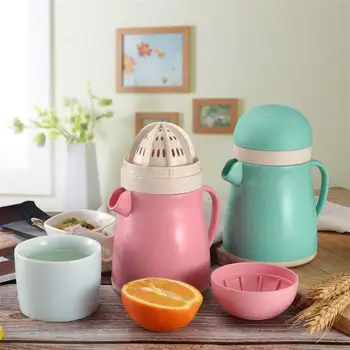Manual Lemon Juicer Lid Rotation Press Reamer with Strainer and Container Healthy Potable Juicer Blender Squeezer Random Color
Manual Lemon Juicer Lid Rotation Press Reamer with Strainer and Container Healthy Potable Juicer Blender Squeezer Random Color