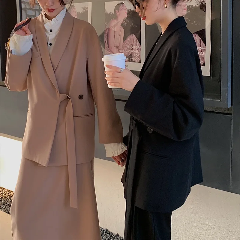 Japanese Style Kimono Suit WOMEN'S Suit Autumn Korean-style Loose Casual Coat + Suit Pants + Skirt
Japanese Style Kimono Suit WOMEN'S Suit Autumn Korean-style Loose Casual Coat + Suit Pants + Skirt
