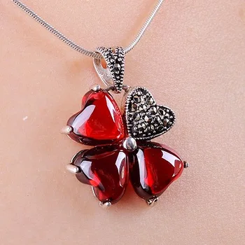 925 SILVER SEMI-PRECIOUS STONES RED NECKLACE JACINTH NATURAL GARNET CLOVER PLANT PENDANT WOMEN FASHION JEWELRY GIRLFRIEND GIFT
925 SILVER SEMI-PRECIOUS STONES RED NECKLACE JACINTH NATURAL GARNET CLOVER PLANT PENDANT WOMEN FASHION JEWELRY GIRLFRIEND GIFT