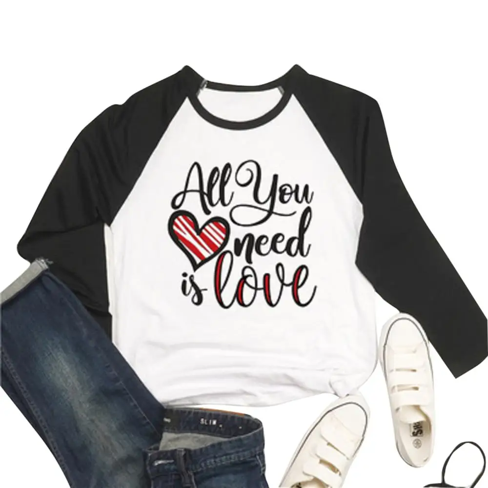 Футболка Одежда для пар футболка с длинными рукавами и надписью LOVE пары модная