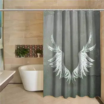 Grunge Odorless Waterproof Shower Curtain Old-Fashion Coat of Arms Wings in Front of Cracked Dirty Wall Royal Insignia Design
Grunge Odorless Waterproof Shower Curtain Old-Fashion Coat of Arms Wings in Front of Cracked Dirty Wall Royal Insignia Design