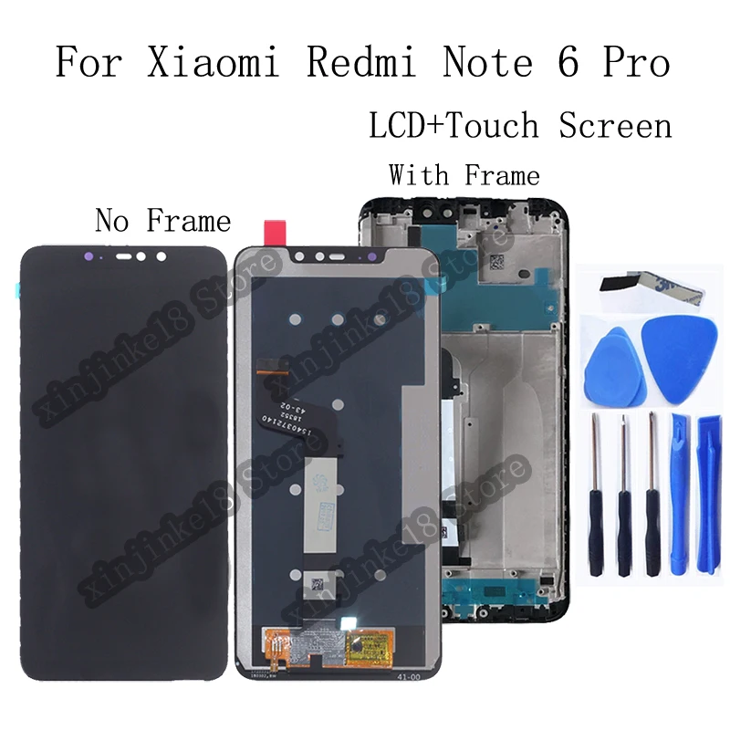 6.26" Original display For Xiaomi Redmi Note 6 Pro LCD Display+touch screen digitizer For Xiaomi Redmi Note 6 Pro LCD Repair kit
6.26" Original display For Xiaomi Redmi Note 6 Pro LCD Display+touch screen digitizer For Xiaomi Redmi Note 6 Pro LCD Repair kit