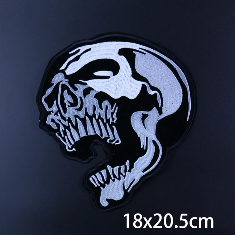 Cool Punk Style Skull Iron On Embroidery Patches Biker Stickers Clothes Badges Embroidery Jacket Motorcycle Backpack Patches
Cool Punk Style Skull Iron On Embroidery Patches Biker Stickers Clothes Badges Embroidery Jacket Motorcycle Backpack Patches