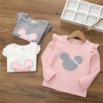 2020 Girls Mickey T-shirt Spring Baby Kid Cartoon Minnie Ear Bow-knot Lace Shirt Children's Cotton Long Sleeve Clothes for Girls
2020 Girls Mickey T-shirt Spring Baby Kid Cartoon Minnie Ear Bow-knot Lace Shirt Children's Cotton Long Sleeve Clothes for Girls