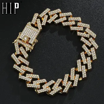 Hip Hop 15MM 20CM Cuban Chain Bling Iced Out Zircon Rhinestone Full AAA Paved Rhinestone Men's Bracelets For Men Jewelry
Hip Hop 15MM 20CM Cuban Chain Bling Iced Out Zircon Rhinestone Full AAA Paved Rhinestone Men's Bracelets For Men Jewelry