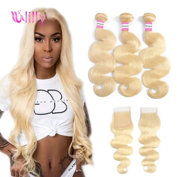 ULilly Hair Blonde Mongolian Body Wave Human Hair Bundles With Closure 613 Hair Bundles With Closure Remy Human Hair Weave
ULilly Hair Blonde Mongolian Body Wave Human Hair Bundles With Closure 613 Hair Bundles With Closure Remy Human Hair Weave
