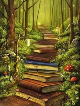 Diamond Embroidery DIY Diamond Painting Cross Stitch Picture Paved road with books in the forest
Diamond Embroidery DIY Diamond Painting Cross Stitch Picture Paved road with books in the forest
