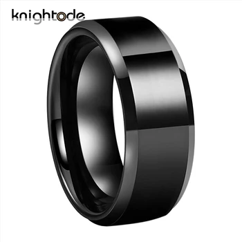 6mm 8mm Simple Rings Black Tungsten Carbide Engagement Ring For Men Women Wedding Band Beveled Edges Polished Shiny
6mm 8mm Simple Rings Black Tungsten Carbide Engagement Ring For Men Women Wedding Band Beveled Edges Polished Shiny