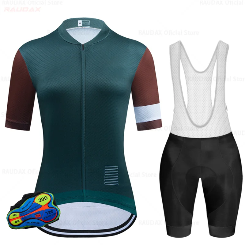 

2021Quick-Dry Set Summer Outdoor Sports Cycling Clothes Ladies MTB Wear Mountain Bike Clothing Women Bicycle Cycling Jersey Bib