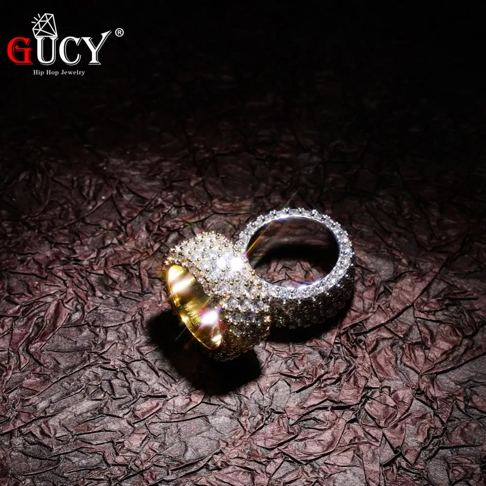 GUCY Ice Out Cubic Zircon Men's Ring Copper Charm Party RING Fashion Hip Hop Rock Jewelry
GUCY Ice Out Cubic Zircon Men's Ring Copper Charm Party RING Fashion Hip Hop Rock Jewelry