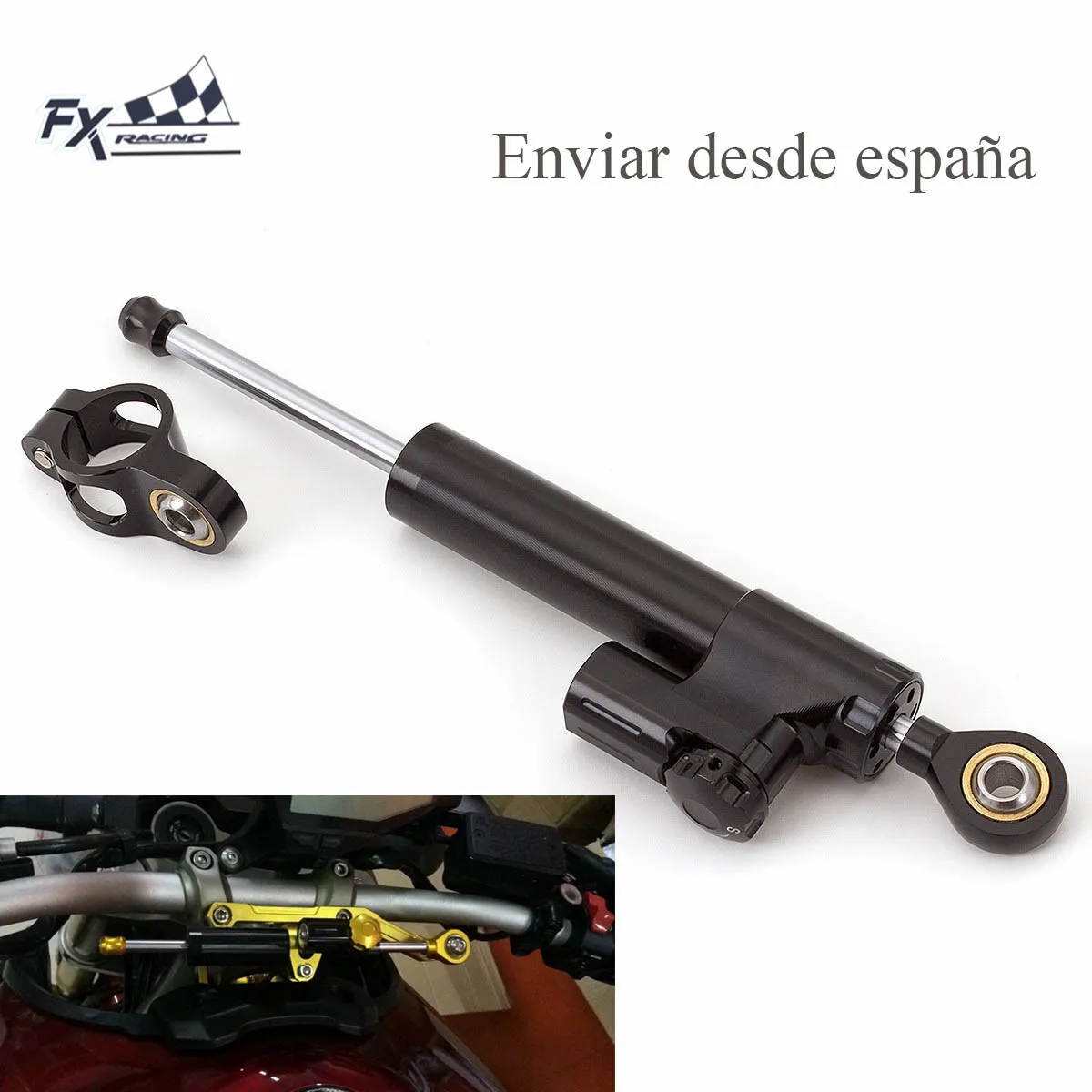 Universal Aluminum Motorcycle Steering Damper Motorcycle Stabilize Damper Kit Safety Control Motorbike Accessories
Universal Aluminum Motorcycle Steering Damper Motorcycle Stabilize Damper Kit Safety Control Motorbike Accessories