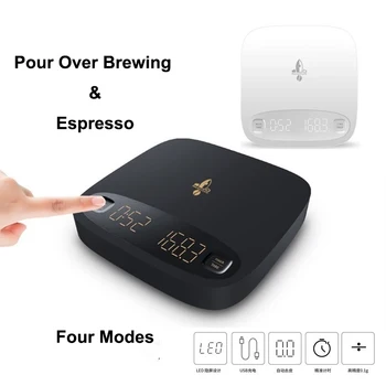 Smart Brewing Coffee Scale Espresso Scale 4 Models Kitchen Scale Rechargeable Scale Food Scale Digial Scale 0.1/2kg
Smart Brewing Coffee Scale Espresso Scale 4 Models Kitchen Scale Rechargeable Scale Food Scale Digial Scale 0.1/2kg