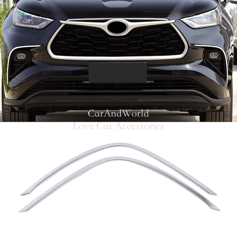 Front Fog Light Lamp Eyebrow Strips Frame Trims Cover For Toyota Highlander Kluger XU70 2021 2022 Car Decorative Accessories
Front Fog Light Lamp Eyebrow Strips Frame Trims Cover For Toyota Highlander Kluger XU70 2021 2022 Car Decorative Accessories