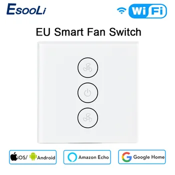 EU/US Tuya Smart Life WiFi Smart Ceiling Fan Switch APP Remote Timer and Speed Control Compatible with Alexa and Google Home
EU/US Tuya Smart Life WiFi Smart Ceiling Fan Switch APP Remote Timer and Speed Control Compatible with Alexa and Google Home