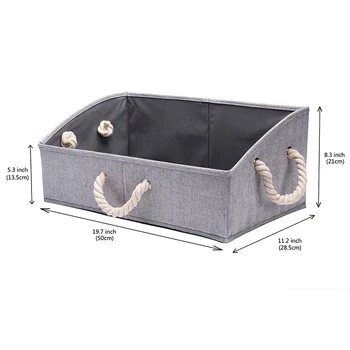 Multifunction Large Storage Bins Foldable Fabric Trapezoid Organizer Boxes With Rope Handle Collapsible Basket
Multifunction Large Storage Bins Foldable Fabric Trapezoid Organizer Boxes With Rope Handle Collapsible Basket