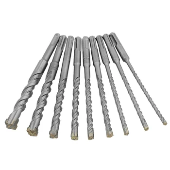 9pcs Electric Drill Bit Set Clinker Concrete Cross Carbide Alloy Mini Round Handle Durable Brick Stone Home Rotary 
9pcs Electric Drill Bit Set Clinker Concrete Cross Carbide Alloy Mini Round Handle Durable Brick Stone Home Rotary