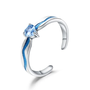 GEM'S BALLET Couple Rings Natural Blue Topaz 925 Sterling Silver HANDMADE Enamel Open Adjustable For Women Elegant Fine Jewelry
GEM'S BALLET Couple Rings Natural Blue Topaz 925 Sterling Silver HANDMADE Enamel Open Adjustable For Women Elegant Fine Jewelry