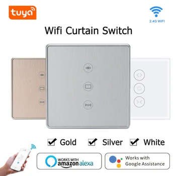 Tuya Smart WiFi Curtain Switch Smart Romote Voice Control Turn/Off Electric Curtain Blinds Work With Google Home Alexa APP Smart
Tuya Smart WiFi Curtain Switch Smart Romote Voice Control Turn/Off Electric Curtain Blinds Work With Google Home Alexa APP Smart