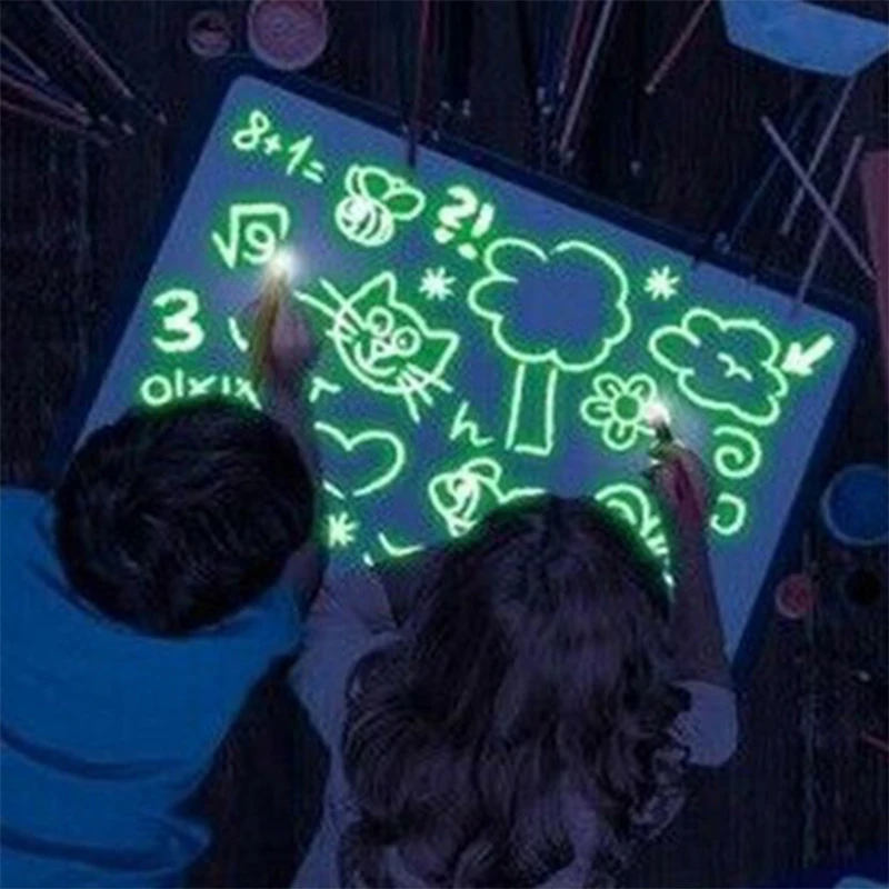 A4 Light Drawing Board Draw With Light Fun Toy English/Russian Drawing Toys Set Fluorescent Pen Educational Toy
A4 Light Drawing Board Draw With Light Fun Toy English/Russian Drawing Toys Set Fluorescent Pen Educational Toy