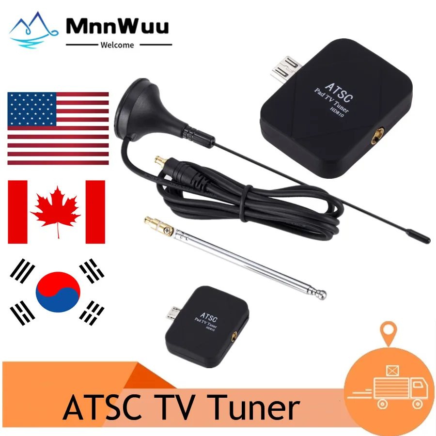ТВ-тюнер ATSC цифровой ТВ-приемник на телефоне Android для США Кореи Мексики Канады