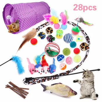28PCS Cat Tunnel Toys Set Kitten Toys Assortments Variety Catnip Toy Set Colorful Tunnel Balls And Bells For Cat
28PCS Cat Tunnel Toys Set Kitten Toys Assortments Variety Catnip Toy Set Colorful Tunnel Balls And Bells For Cat
