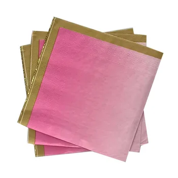 20pcs/lot Hot Gold Gradient Blue Pink Color Paper Napkin Birthday Party Decoration Towel Disposable Tableware Party Supplies
20pcs/lot Hot Gold Gradient Blue Pink Color Paper Napkin Birthday Party Decoration Towel Disposable Tableware Party Supplies