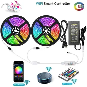 49FEET Bluetooth Music Light Strips , Easeking 24key Remote Control RGB Tape 15M , 450pcs Colorful With Sound Sync Ribbon Lights
49FEET Bluetooth Music Light Strips , Easeking 24key Remote Control RGB Tape 15M , 450pcs Colorful With Sound Sync Ribbon Lights