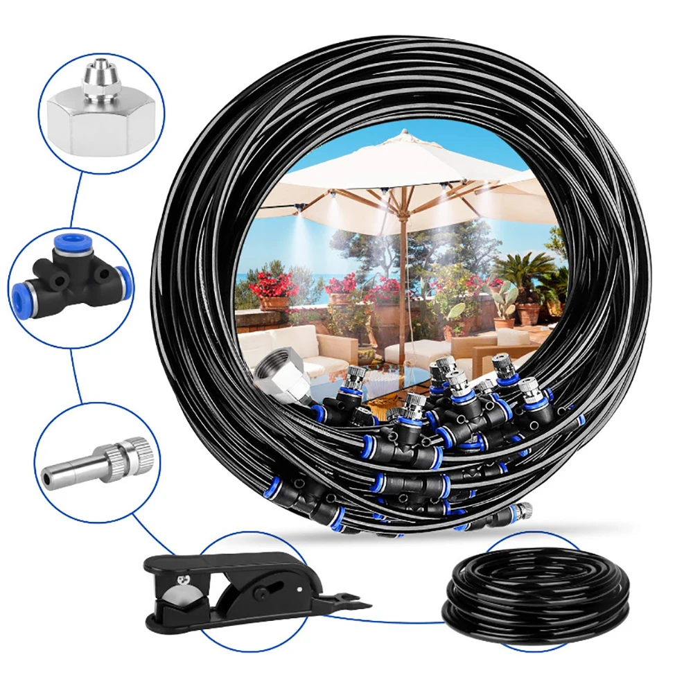 10/15/20m Mist Cooling System Outdoor Misting Kit For Patio Garden Greenhouse Trampoline DIY Irrigation System
10/15/20m Mist Cooling System Outdoor Misting Kit For Patio Garden Greenhouse Trampoline DIY Irrigation System