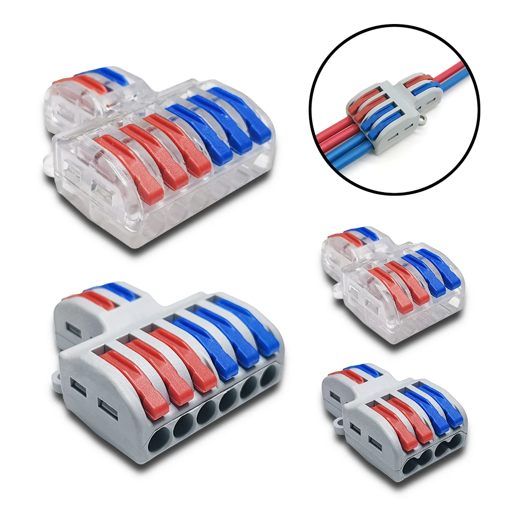 Mini Fast Wire Cable Connectors Universal Compact Conductor Spring Splicing Wiring Connector Push-in Terminal Block SPL-42/62
Mini Fast Wire Cable Connectors Universal Compact Conductor Spring Splicing Wiring Connector Push-in Terminal Block SPL-42/62
