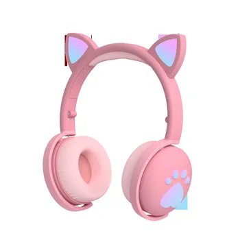 Bluetooth 5.0 Headset Cute Cat Wireless Hifi Music Stereo Bass Headphones LED Light Mobile Phones Girl Lady Headset Gift 
Bluetooth 5.0 Headset Cute Cat Wireless Hifi Music Stereo Bass Headphones LED Light Mobile Phones Girl Lady Headset Gift