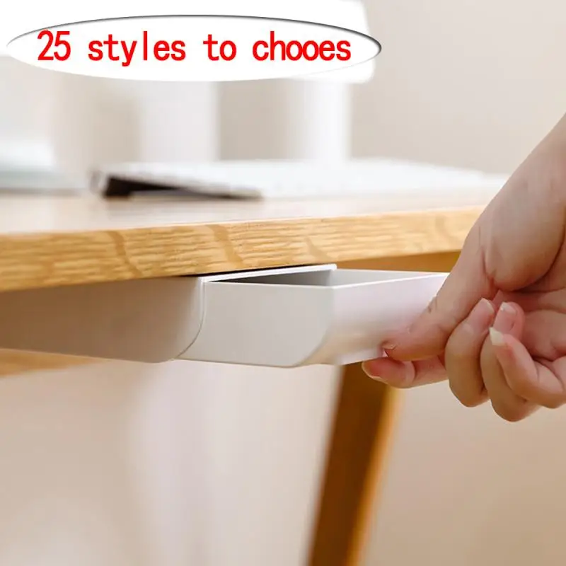 Self Stick Drawer Table Under Paste Plastic Desk Organizer Box Under Desk Stand Self-adhesive Under-drawer Storage Box
Self Stick Drawer Table Under Paste Plastic Desk Organizer Box Under Desk Stand Self-adhesive Under-drawer Storage Box