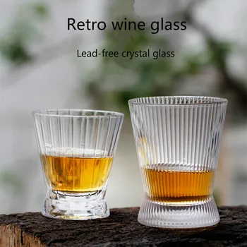 100-175ml Boutique Vintage Whiskey Wine Glass Piano with Vertical Stripes Design Japan Classical Shot Glass Vodka Tasting Cup
100-175ml Boutique Vintage Whiskey Wine Glass Piano with Vertical Stripes Design Japan Classical Shot Glass Vodka Tasting Cup