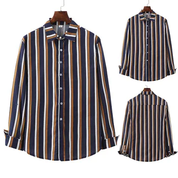 Man Long Sleeve Self-cultivation Shirt On Clothes Thin Section Shirt Stripe Inch Clothes Trend Leisure Time Men's Wear
Man Long Sleeve Self-cultivation Shirt On Clothes Thin Section Shirt Stripe Inch Clothes Trend Leisure Time Men's Wear