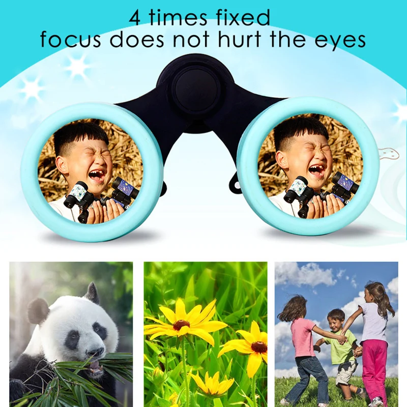 4x30 Children Telescope Mini Binoculars For Kids Outdoor Camping Travel Sports Colorful Cute Telescope Kids Special Toys