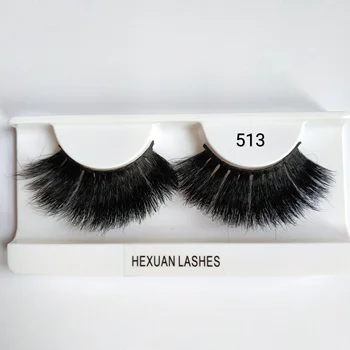 

HEXUAN natural false eyelashes 25mm lashes long 100% handmade Cruelty free makeup 5d mink eyelash extension mink for beauty