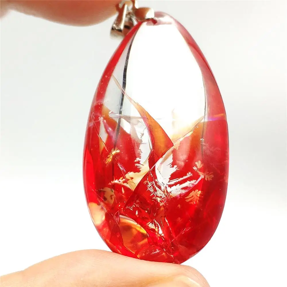 Natural Red Limonite Phantom Quartz Crystal 41x22x19mm Multi-inclusions Necklace Pendant Women Man Rare Fashion Reiki AAAAA
Natural Red Limonite Phantom Quartz Crystal 41x22x19mm Multi-inclusions Necklace Pendant Women Man Rare Fashion Reiki AAAAA
