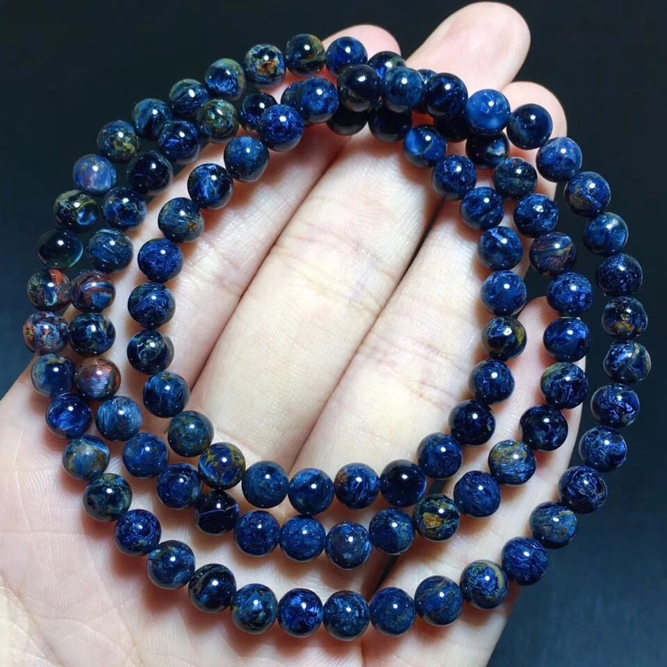 6.2mm Natural Namibia Blue Pietersite Bracelet Chatoyant Stone Stretch Healing Best Gift 3 Laps Round Beads Necklace AAAAA
6.2mm Natural Namibia Blue Pietersite Bracelet Chatoyant Stone Stretch Healing Best Gift 3 Laps Round Beads Necklace AAAAA