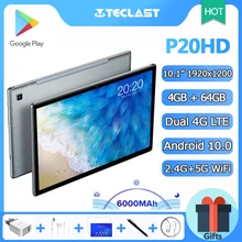 Teclast P20HD 10.1 Inch Tablet Android 10.0 Octa Core Processor 4GB RAM 64GB ROM 1920x1200 FHD 4G LTE 5G WiFi Type-C GPS Youtube Teclast P20HD 10.1 Inch Tablet Android 10.0 Octa Core Processor 4GB RAM 64GB ROM 1920x1200 FHD 4G LTE 5G WiFi Type-C GPS Youtube