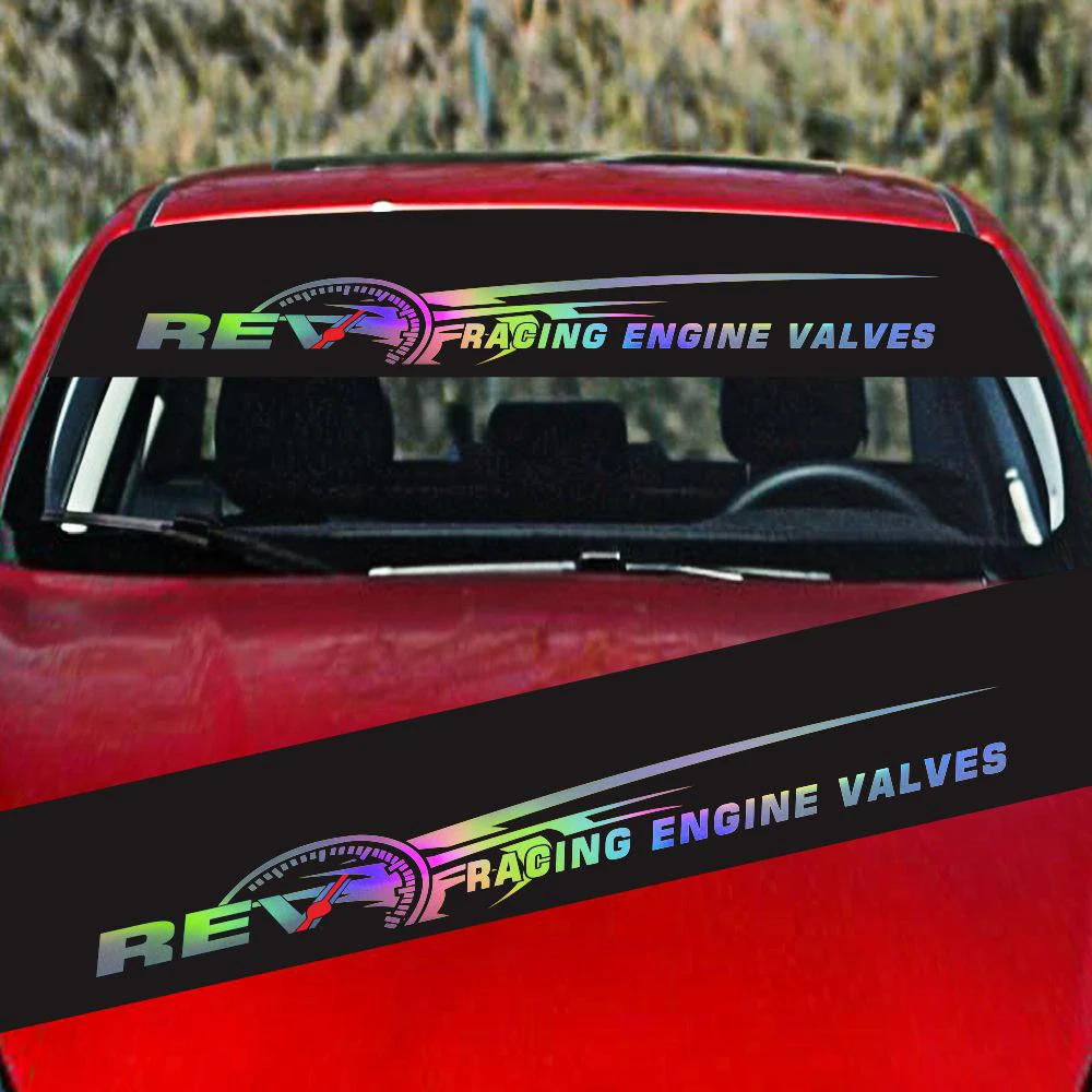 130 * 21 CM 3D Simulation Car Front & Rear Windshield Racing Sticker Colorful Laser Auto Cat Eyes Decals
130 * 21 CM 3D Simulation Car Front & Rear Windshield Racing Sticker Colorful Laser Auto Cat Eyes Decals
