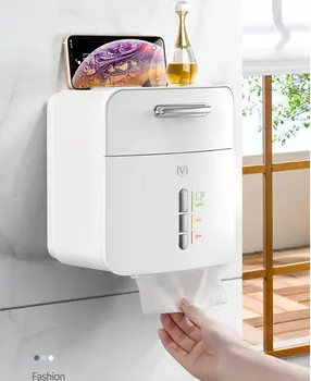 Waterproof Tissue Box Wall-Mounted Bathroom Tissue Dispenser Accessories for Paper Towels Tissue Storage Box with Drawer
Waterproof Tissue Box Wall-Mounted Bathroom Tissue Dispenser Accessories for Paper Towels Tissue Storage Box with Drawer
