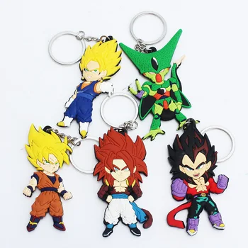 5pcs/lot 8cm Anime Dragon Ball Z Keychains Goku Vegeta Cell Vegetto Super Saiyan Figure Keychain Pendants
5pcs/lot 8cm Anime Dragon Ball Z Keychains Goku Vegeta Cell Vegetto Super Saiyan Figure Keychain Pendants