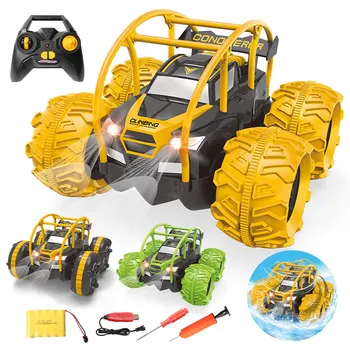 360 Degree Spins Off Road Racing Track Waterproof Vehicle Model Amphibious RC Car Rotatable Double Sided Stunt Buggy Kids Toys
360 Degree Spins Off Road Racing Track Waterproof Vehicle Model Amphibious RC Car Rotatable Double Sided Stunt Buggy Kids Toys