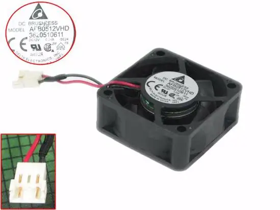 Двухпроводный Вентилятор охлаждения сервера Delta Electronics AFB0512VHD DC 12 В 0,24 а 50x50x20 мм
Двухпроводный Вентилятор охлаждения сервера Delta Electronics AFB0512VHD DC 12 В 0,24 а 50x50x20 мм