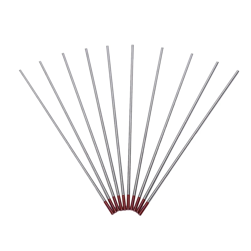10Pcs Red Color Code 2.4x150 Thorium Tungsten Electrode Head Tungsten Needle/Rod For Welding Machine
10Pcs Red Color Code 2.4x150 Thorium Tungsten Electrode Head Tungsten Needle/Rod For Welding Machine